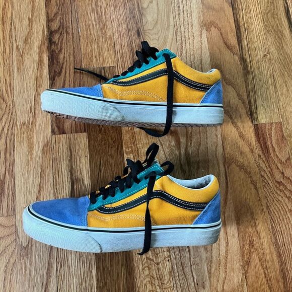 Vans Sneakers in Blue, Green, and Yellow - Picture 6 of 7